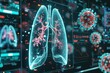 © darshika - Virtual diagnosis of virus infected lungs using robotics in healthcare.