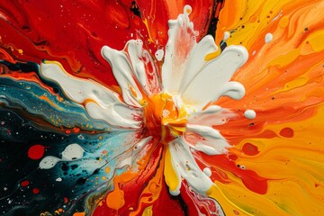 Wall Mural - Abstract Color Explosion