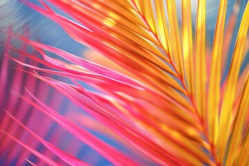 Poster - Vibrant Tropical Palm Leaves