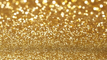 Wall Mural - Abstract gold glitter bokeh background.