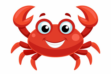 Canvas Print - Cute Crab Vector illustration