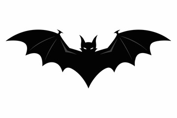 Canvas Print - Halloween bat silhouette vector illustration