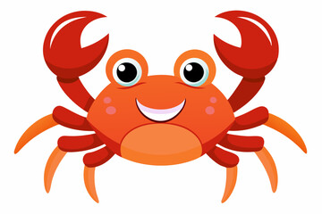 Wall Mural - Cute Crab Vector illustration