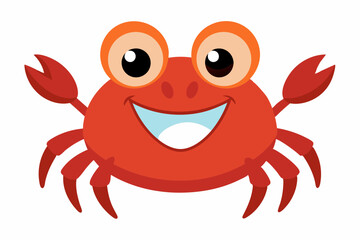 Canvas Print - Cute Crab Vector illustration