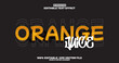 © Dhm - Orange editable text effect in New modern trend style