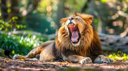 Sticker - portrait of a lion