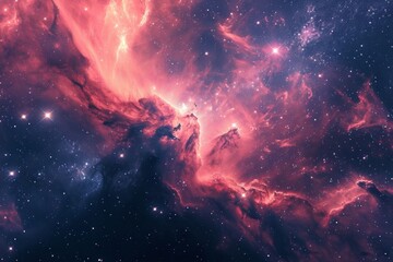 Wall Mural - an awe-inspiring view of the universe, revealing the beauty and complexity of outer space, sparkling