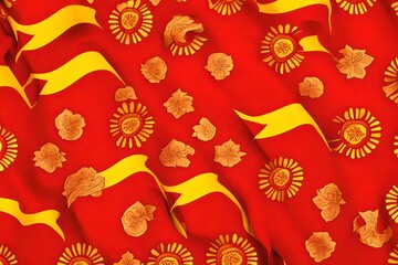 Canvas Print - Spain Flag background 