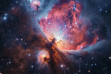 Wall Mural - an awe-inspiring view of the universe, revealing the beauty and complexity of outer space