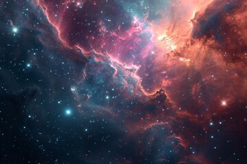 Wall Mural - an awe-inspiring view of the universe, revealing the beauty and complexity of outer space