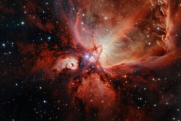 Wall Mural - an awe-inspiring view of the universe, revealing the beauty and complexity of outer space