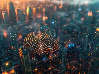 Fingerprint Cityscape: A Digital Identity