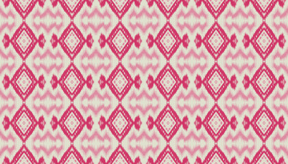 Wall Mural - Ethnic abstract ikat art. Seamless pattern in tribal, folk embroidery, and Mexican style. Aztec geometric art ornament print.Design for carpet, wallpaper, clothing, wrapping, fabric, cover, textile