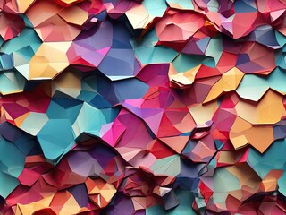 Wall Mural - abstract background with triangles