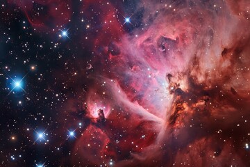 Wall Mural - an awe-inspiring view of the universe, revealing the beauty and complexity of outer space, sparkling