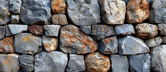 Wall Mural - Gray and Brown Stone Wall Texture