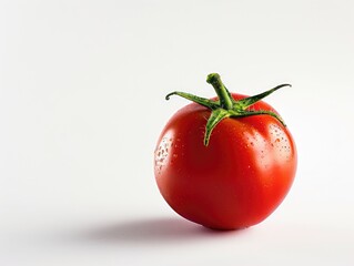 Canvas Print - tomato on a white background