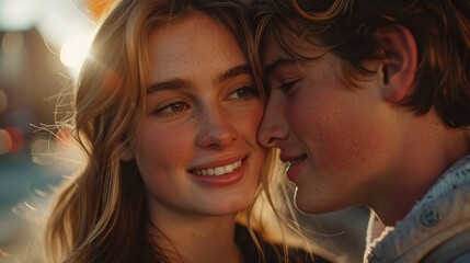 Young Couple, Happy And In Love, High Quality Background