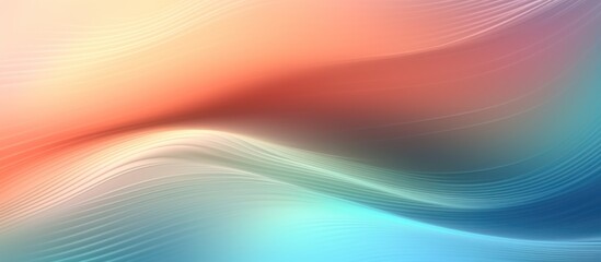 Wall Mural - Abstract Swirling Background with Hues of Peach, Blue, and Gray