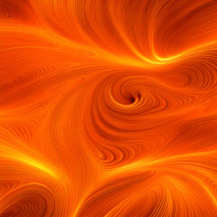 Wall Mural - abstract orange background with smooth lines in it, fractal art