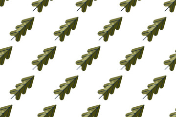 Flat leaf seamless pattern background