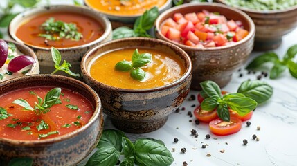 Wall Mural - Delicious Soup Bowls