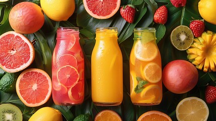 Wall Mural - Freshly Squeezed Summer Drinks