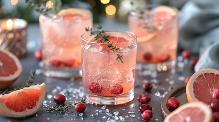 Poster - Cranberry & Grapefruit Cocktail