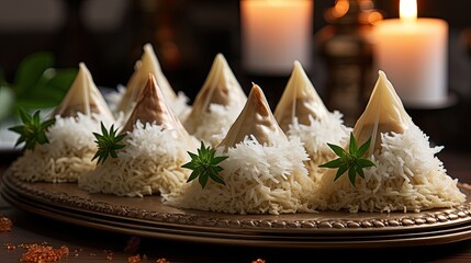 Sticker - Handcrafted rice dumplings, each fold a testament to skill,  