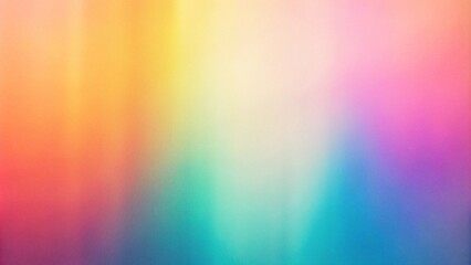 Wall Mural - Colorful abstract background with rainbow light, warm pastel blurred grainy gradient texture, digital noise effect,generative ai