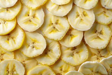 Sliced Bananas Close-up