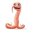 © thanawat - Earthworm Eclectic animal fashion cartoon isolated whitebackground
