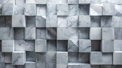 Poster - Background made of marble blocks