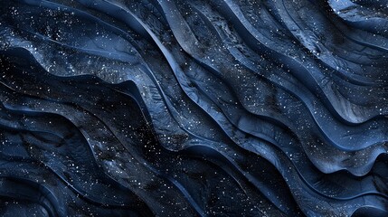 Wall Mural - blue wave abstract 3D background