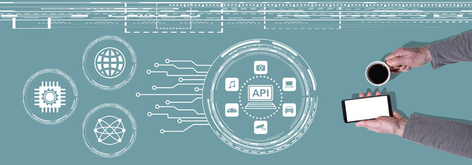 Wall Mural - Concept of api