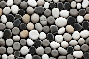 Pebble Mosaic Material Structure Background - Generative AI