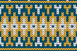© Loomexa.studio - Cotton rhombus argyle knit texture geometric vector seamless. Rug knitwear fabric print. Winter seamless knitted pattern.