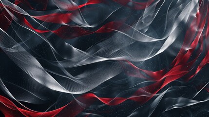 Wall Mural - Deep navy and silver with red and white lines light effects Memorial Day background