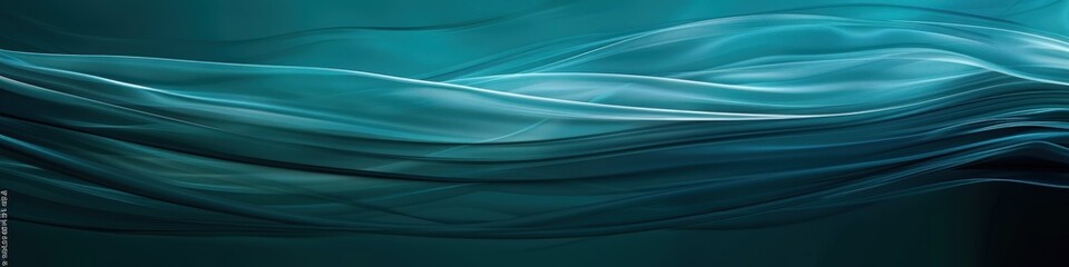 Wall Mural - Smooth teal blue backdrop with gentle tonal variations, creating a calming visual effect.