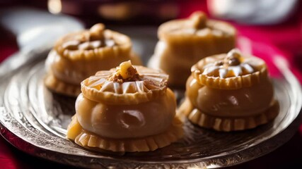 Canvas Print -  Deliciously tempting pastries ready to be savored