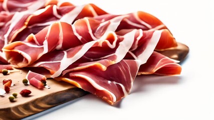 Poster -  Deliciously thinly sliced meat ready to be savored