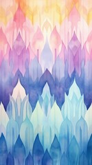 Canvas Print - Ikat Material Structure Background - Generative AI