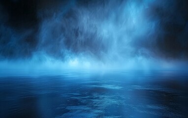 Canvas Print - uhd 4k resolution captures the intricate details of the blue haze and the illuminated surface.