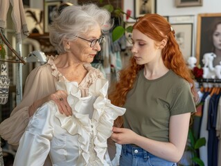 Poster - grandmother and granddaughter