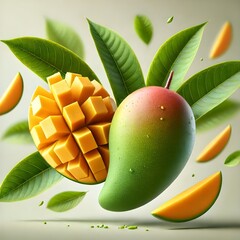 Sliced Fresh Tropical Mango