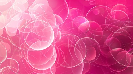Wall Mural - abstract pink circle background.