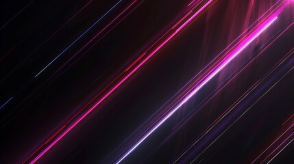 Canvas Print - abstract neon lines background.