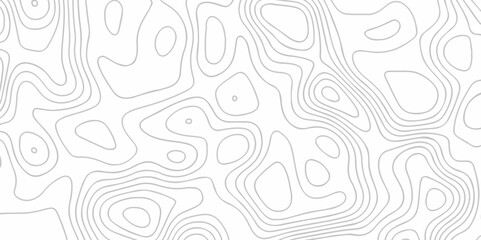 Poster - Topographic map background geographic line map with elevation assignments. The black on white contours vector topography stylized height of the lines map.