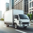 © El gringo  - Urban Delivery Truck on Sunny Street