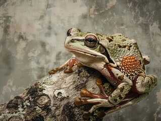 Poster - frog on the ground